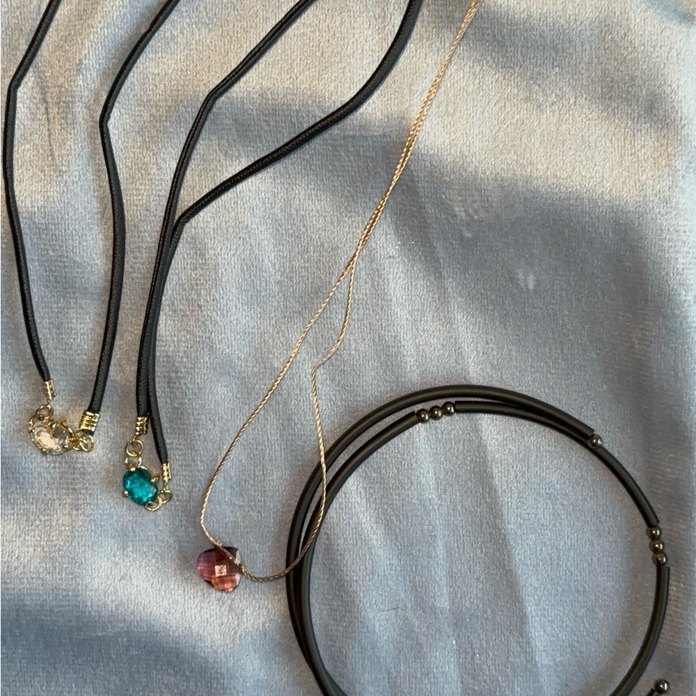 Four Choker Necklaces - Women Jewelry